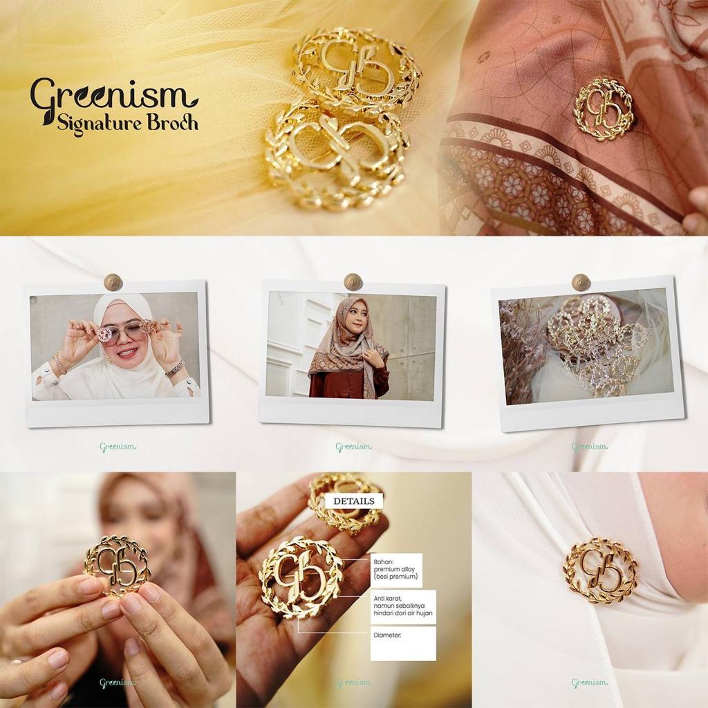 GREENISM - Brooch Signature | Premium alloy