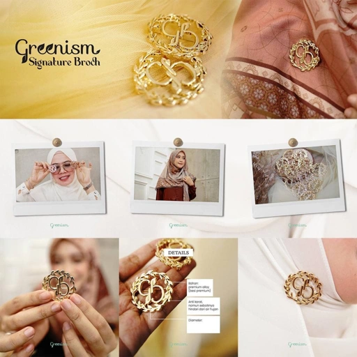 Image of GREENISM - Brooch Signature | Premium alloy