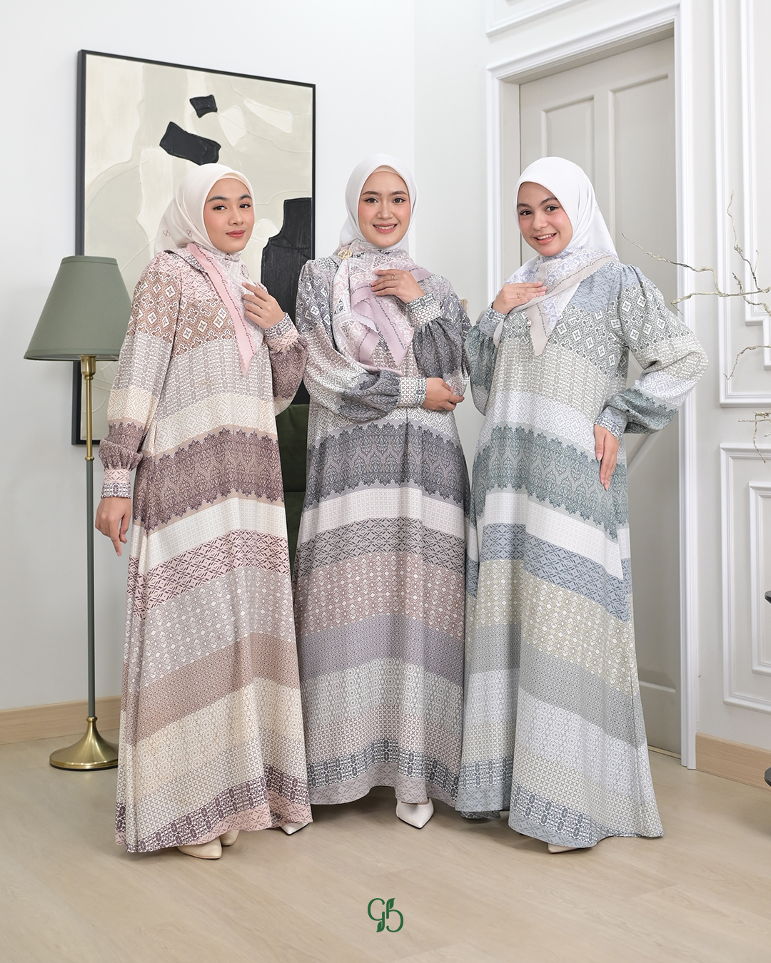 GREENISM - RASYI DRESS DEWASA (LOOK A) I Gamis Lebaran 2026 Model Gamis Terbaru