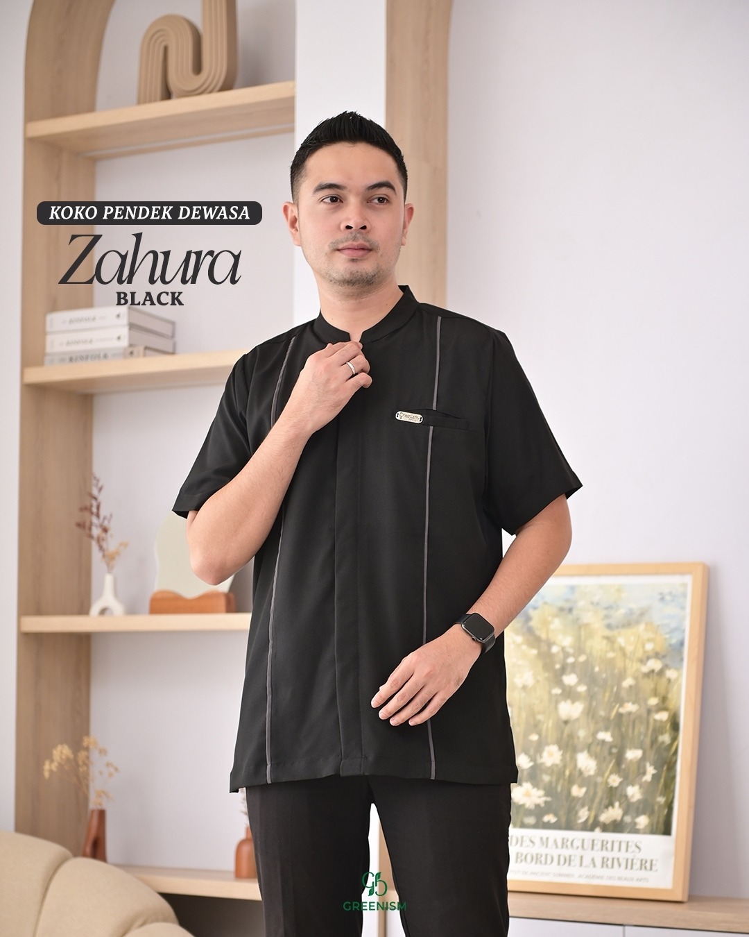 GREENISM - ZAHURA KOKO DEWASA PENDEK I READY STOCK