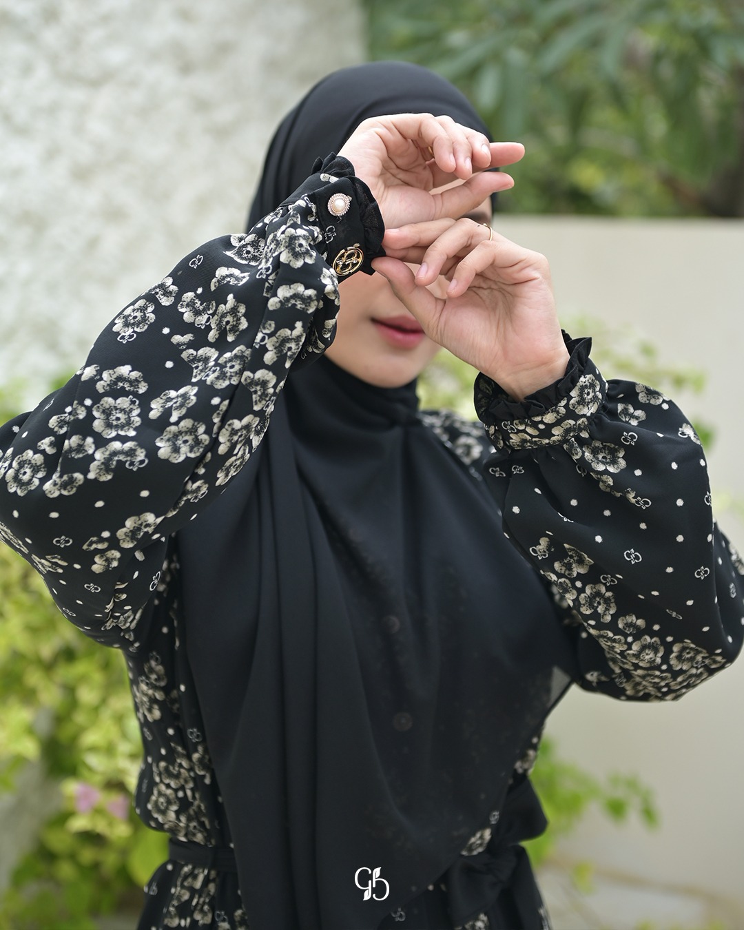 GREENISM - Aira Dress Ceruti Motif | Wudhu Friendly Gamis Daily