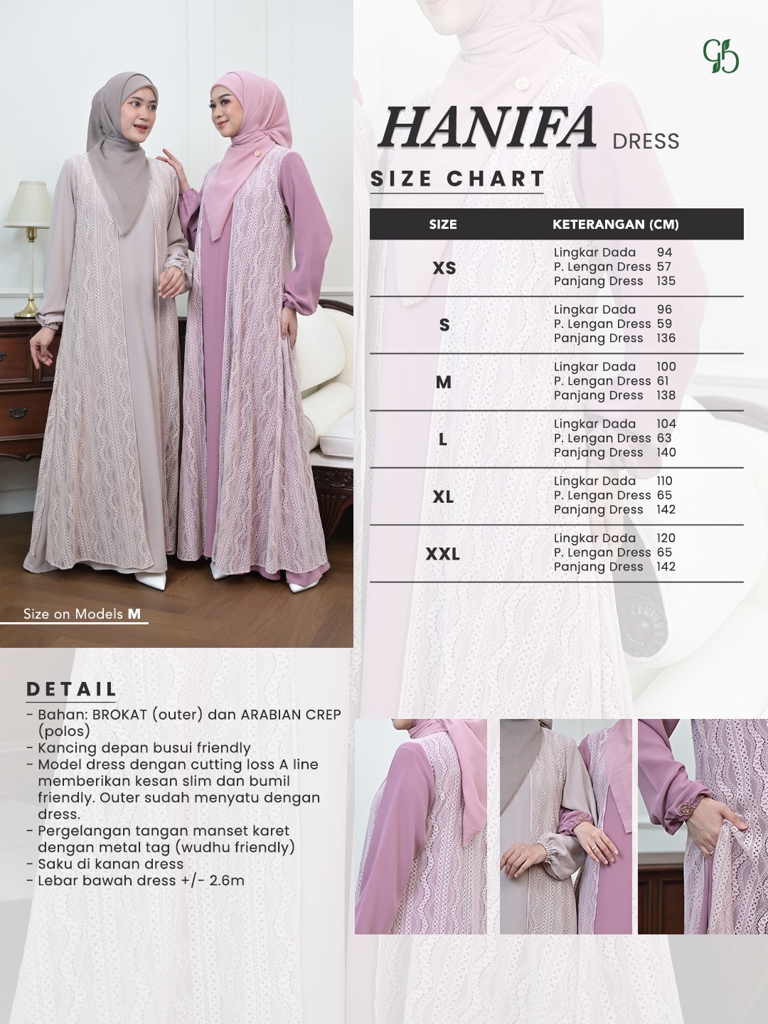 GREENISM - Hanifa Dress | Baju Atasan Wanita Terbaru 2026