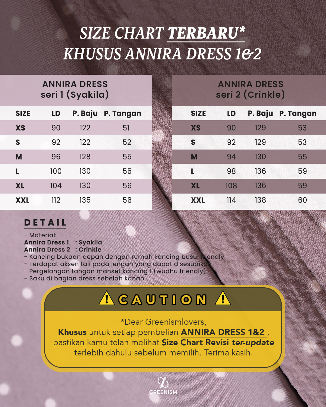 GREENISM - Annira serie 2 Dress Crinkle | Busui friendly Gamis Daily