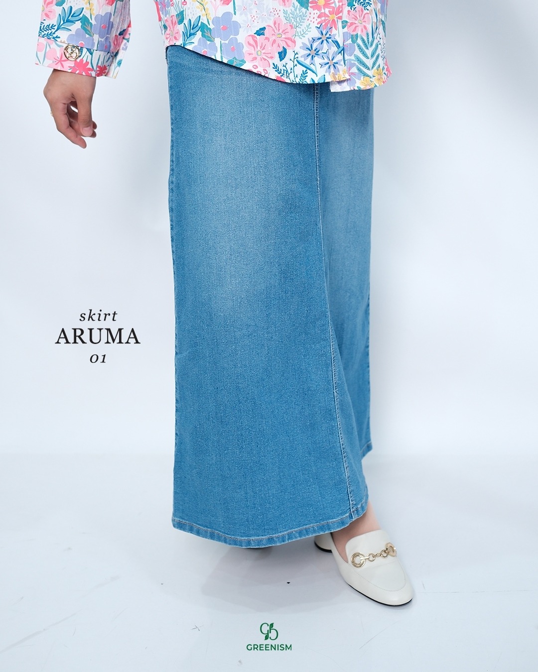 GREENISM - ARUMA SKIRT JEANS