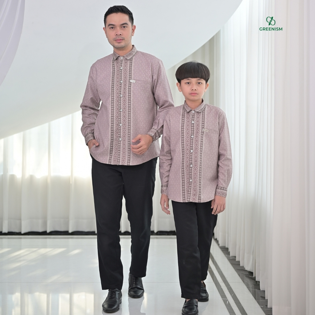 Greenism | Ready Stock | Senada Selaras Koko Dewasa Lengan Panjang | Sarimbit Terbaru Lebaran 2027 | All Color