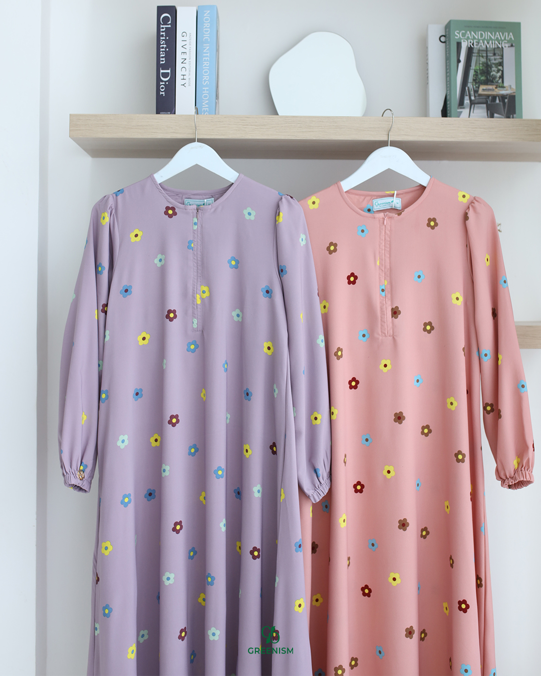 GREENISM - Arili Dress Tory | Busui friendly Gamis Daily