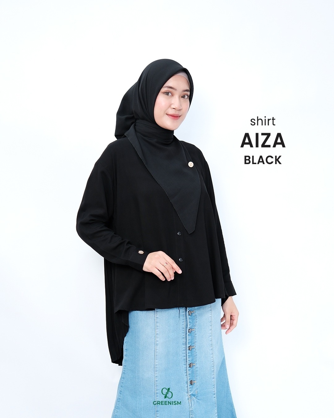 GREENISM - AIZA SHIRT KATUN RAYON