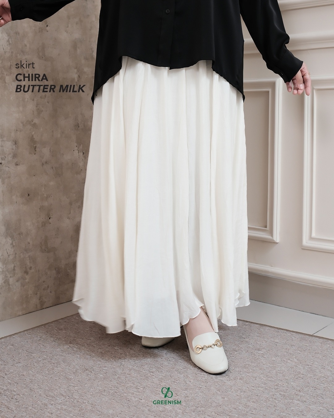 GREENISM - CHIRA SKIRT SILKY