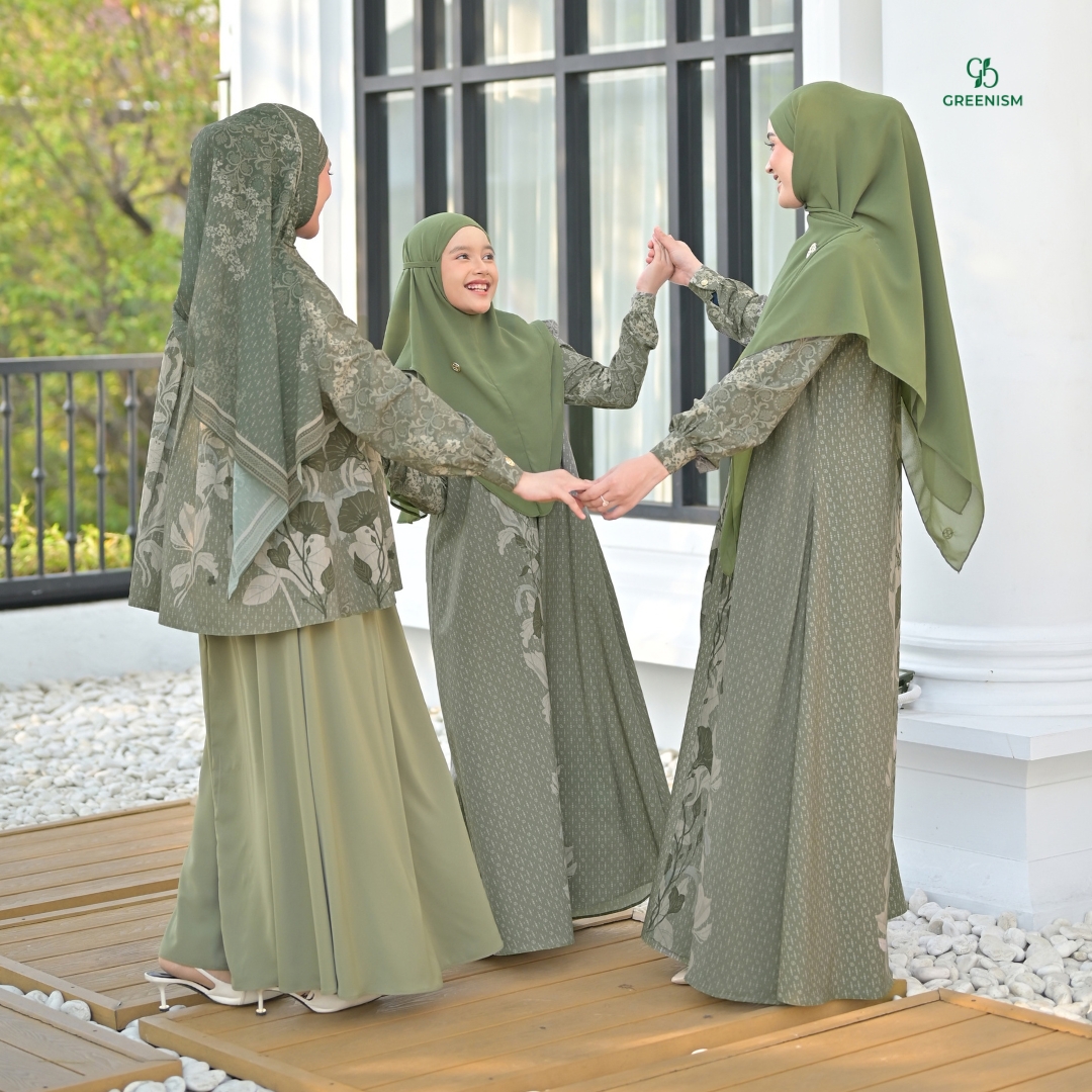 Greenism | Ready Stock | Senada Selaras Dress Anak | All Color | Sarimbit Terbaru Lebaran 2027