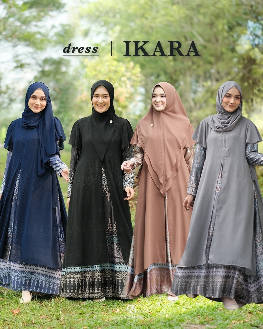 GREENISM - Ikara Dress | Busui friendly Gamis Daily