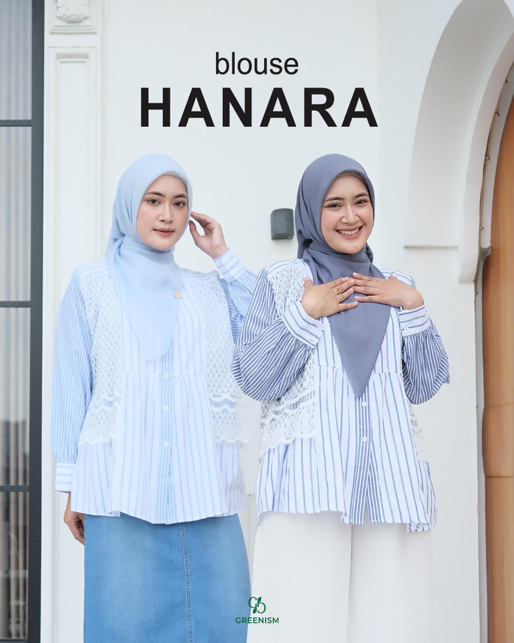 GREENISM - HANARA BLOUSE | READY STOK