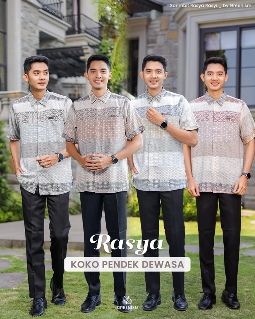 Image of GREENISM - RASYA KOKO DEWASA PENDEK I READY STOCK