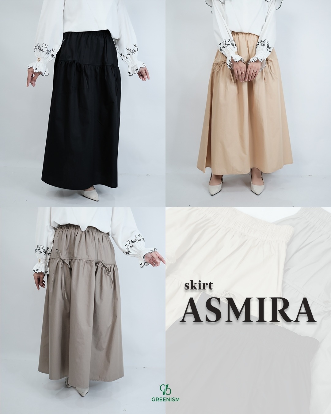 GREENISM - ASMIRA SKIRT KATUN