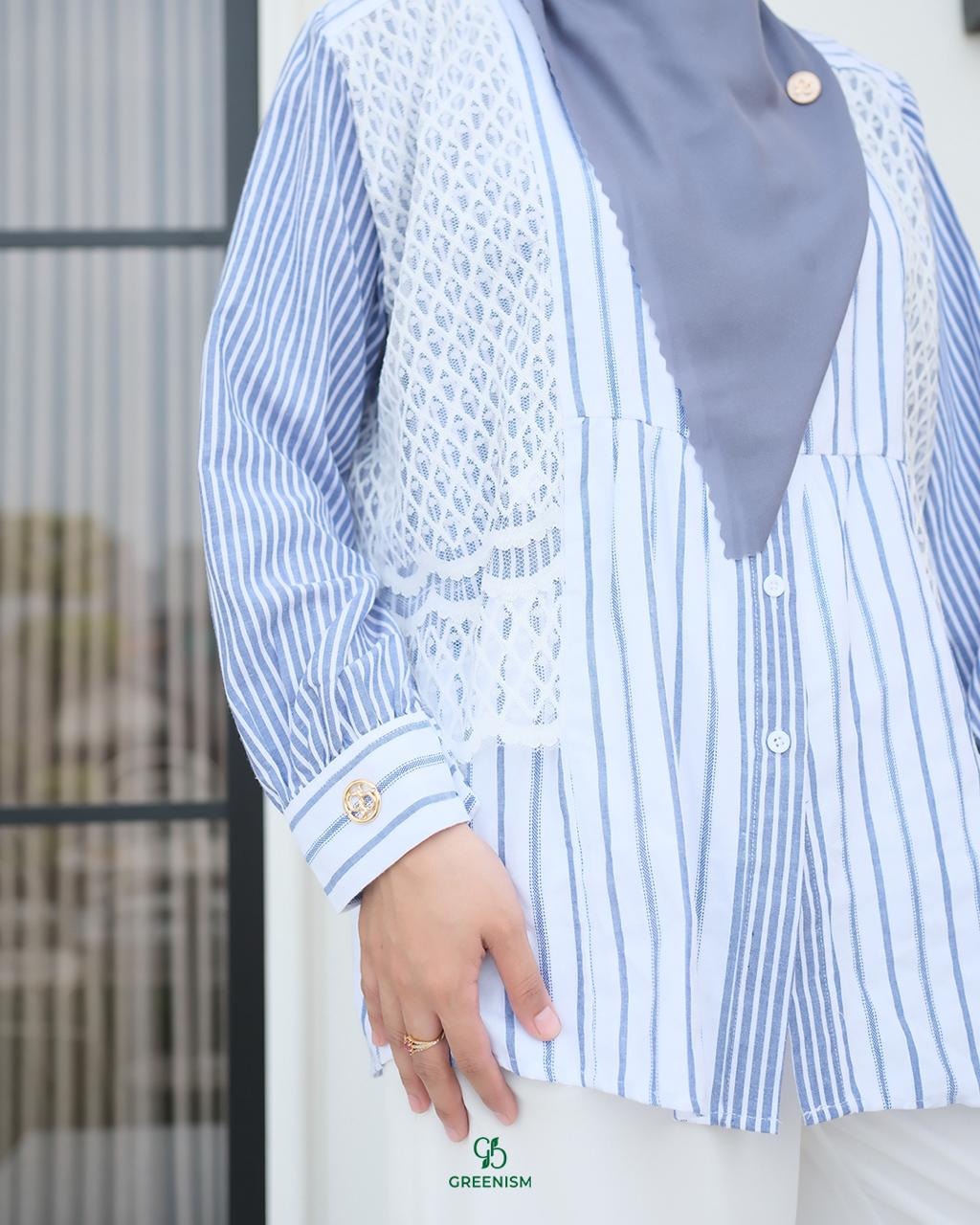 GREENISM - HANARA BLOUSE | READY STOK