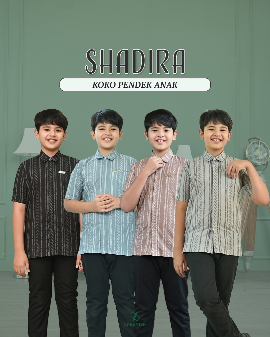 GREENISM - SHADIRA KOKO ANAK PENDEK I READY STOCK