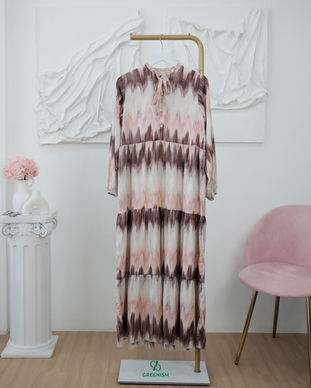 GREENISM - KAMELA DRESS SATIN SILK