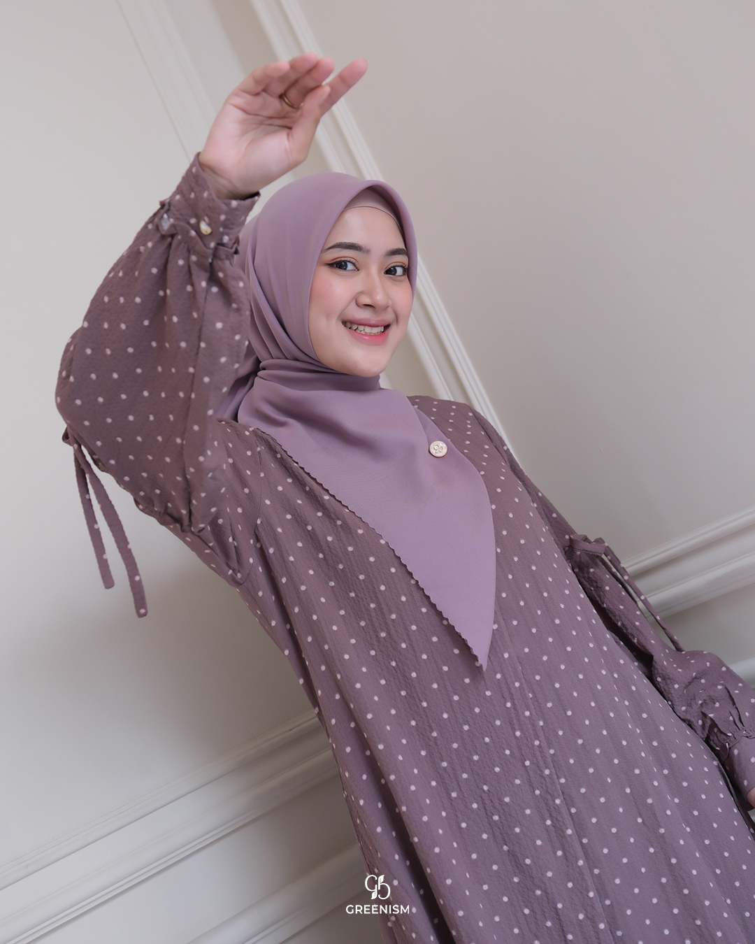 GREENISM - Annira serie 2 Dress Crinkle | Busui friendly Gamis Daily