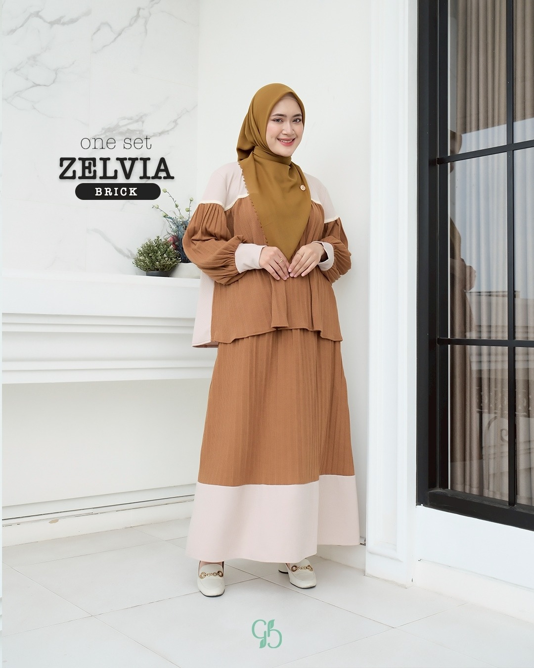 GREENISM - ZELVIA ONE SET I READY STOCK