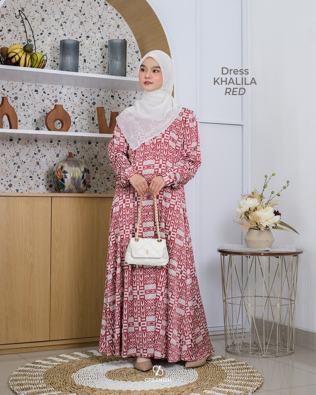 GREENISM - KHALILA DRESS | ARMANI SILK