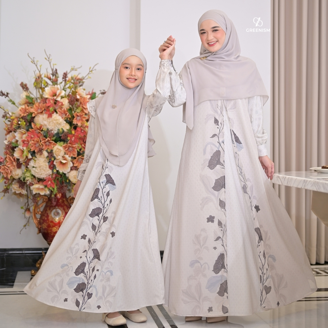 Greenism | Pre Order | Senada Selaras Dress Anak | All Color | Sarimbit Terbaru Lebaran 2027