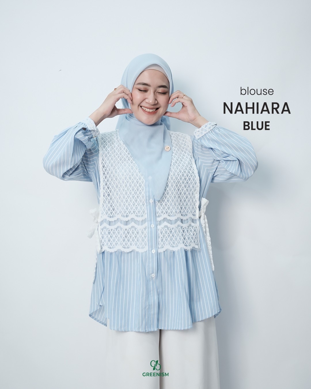 GREENISM - NAHIARA BLOUSE POPLIN