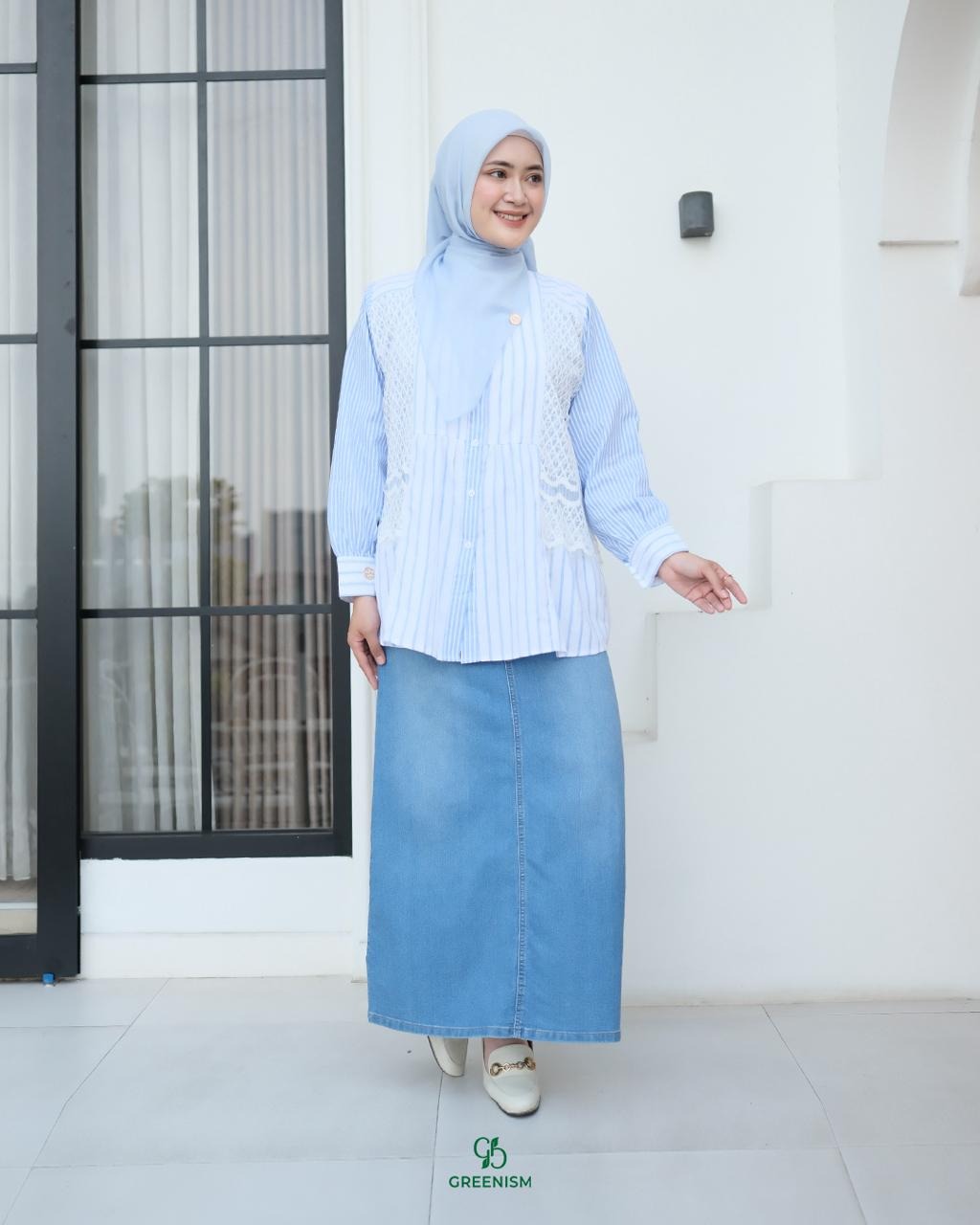 GREENISM - HANARA BLOUSE | READY STOK
