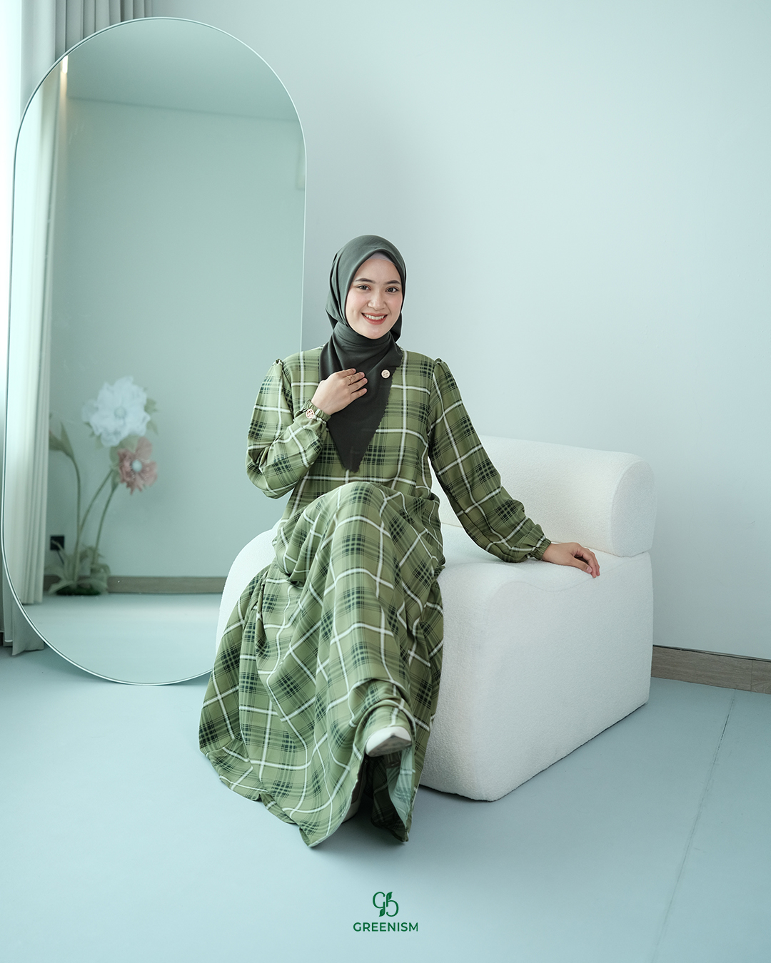 GREENISM - Frisyi Dress Syakila  | Busui friendly Gamis Daily