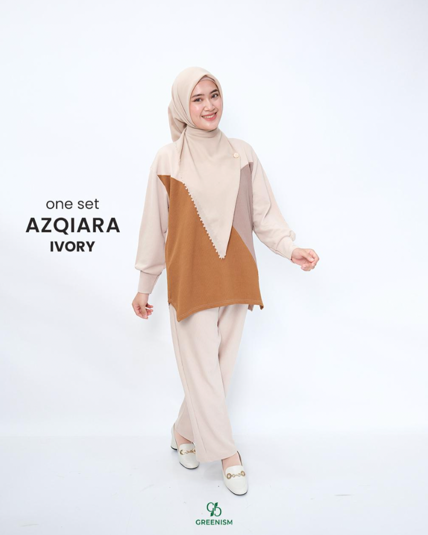 GREENISM - Azqiara Oneset | Baju Atasan Wanita Terbaru 2026
