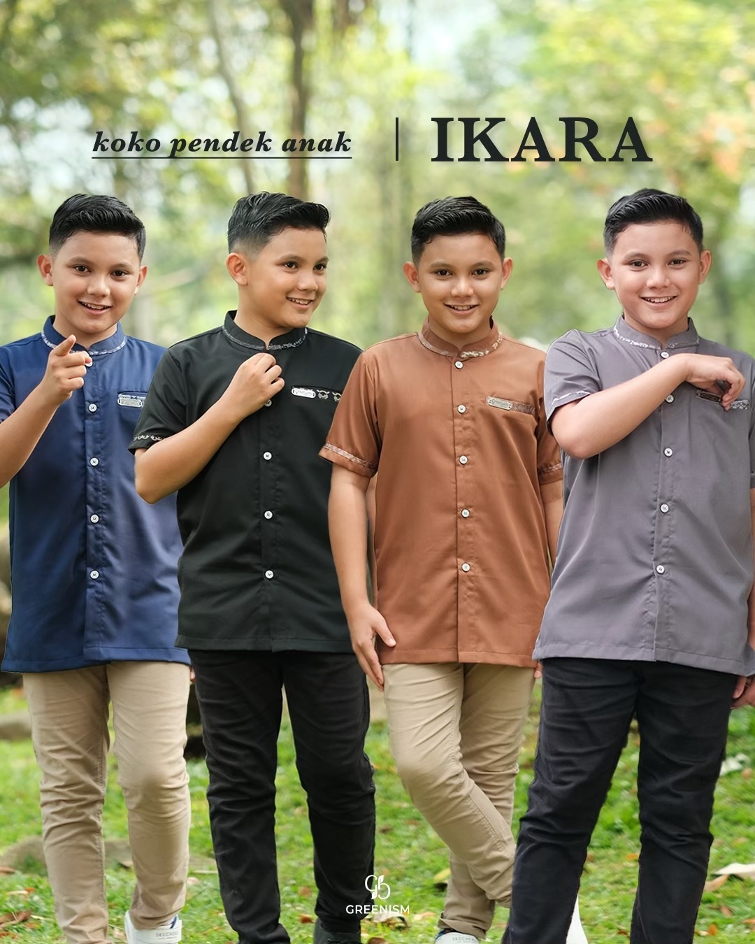 GREENISM - IKARA KOKO ANAK PENDEK I READY STOCK
