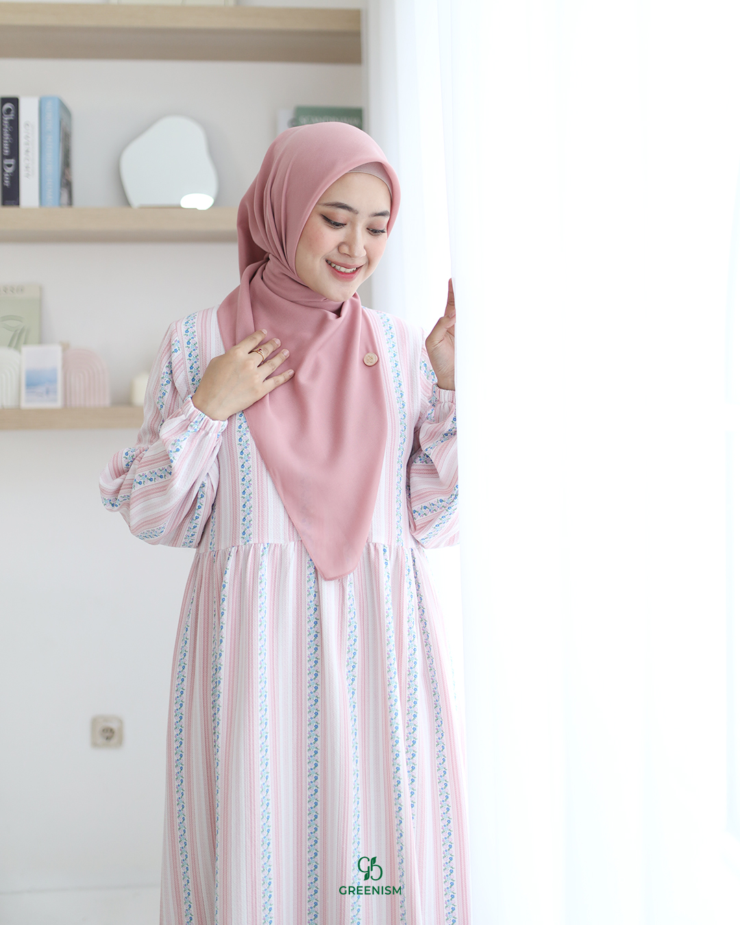 GREENISM - Nazwa Dress Ceya Katun | Busui friendly Gamis Daily