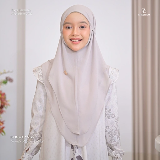 GREENISM | Ready Stock | Senada Selaras Bergo Anak | All Color | Sarimbit Terbaru Lebaran 2027