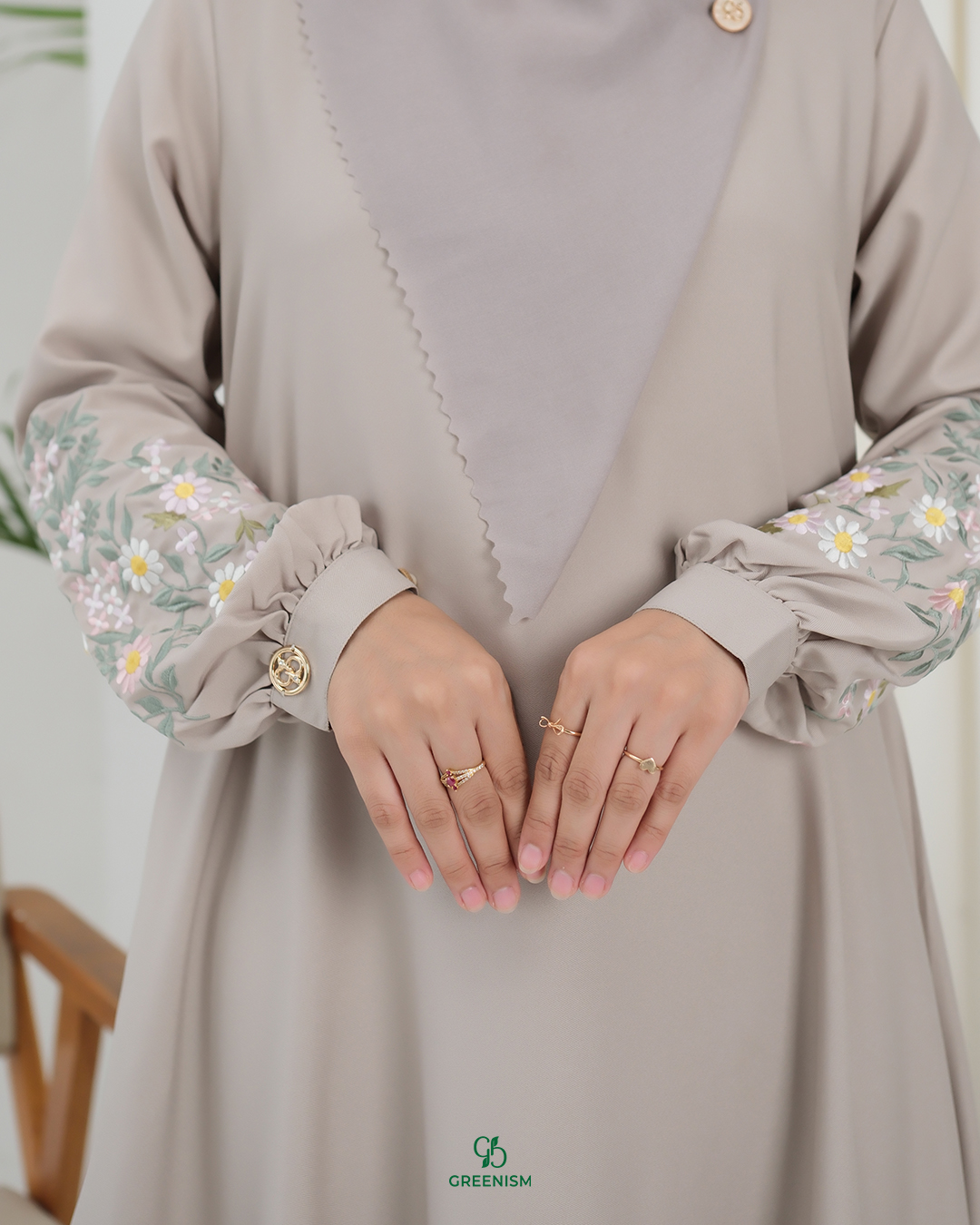 GREENISM - Ranti Dress Syakila  | Busui friendly Gamis Daily