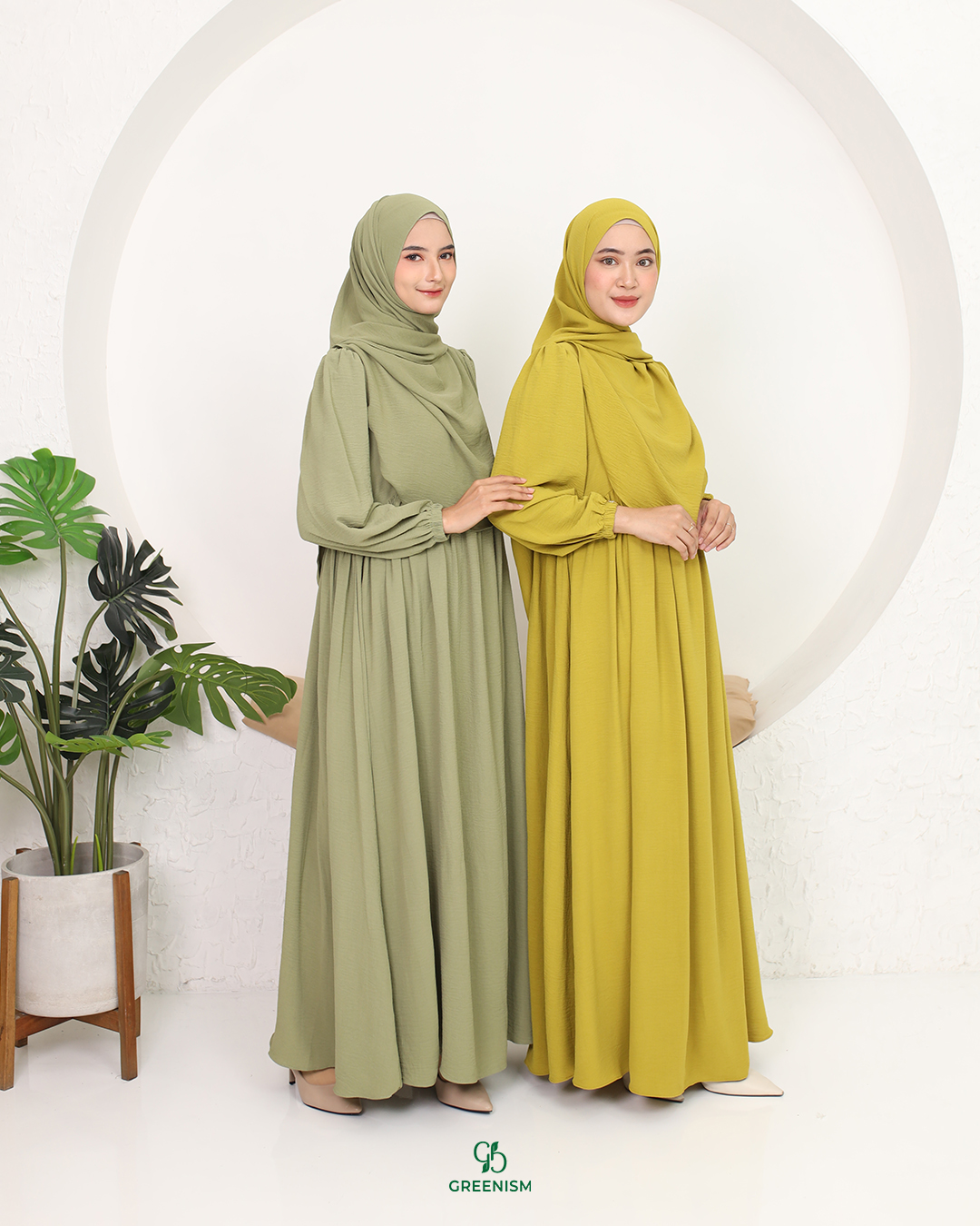 GREENISM - Atara Dress | Busui friendly Gamis Daily