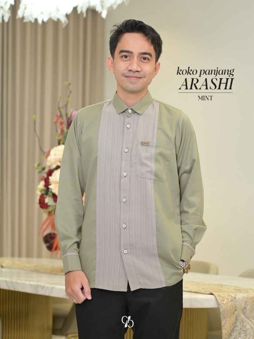 GREENISM - Arashi Koko Pria Panjang All Colours | Gamis Lebaran 2026 Model Terbaru