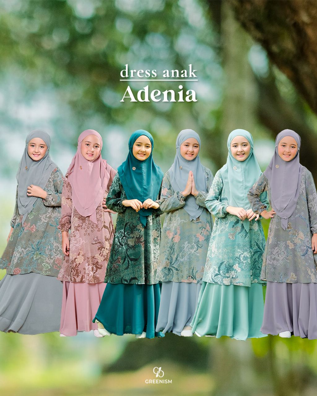 GREENISM - ADENIA DRESS ANAK I READY STOCk