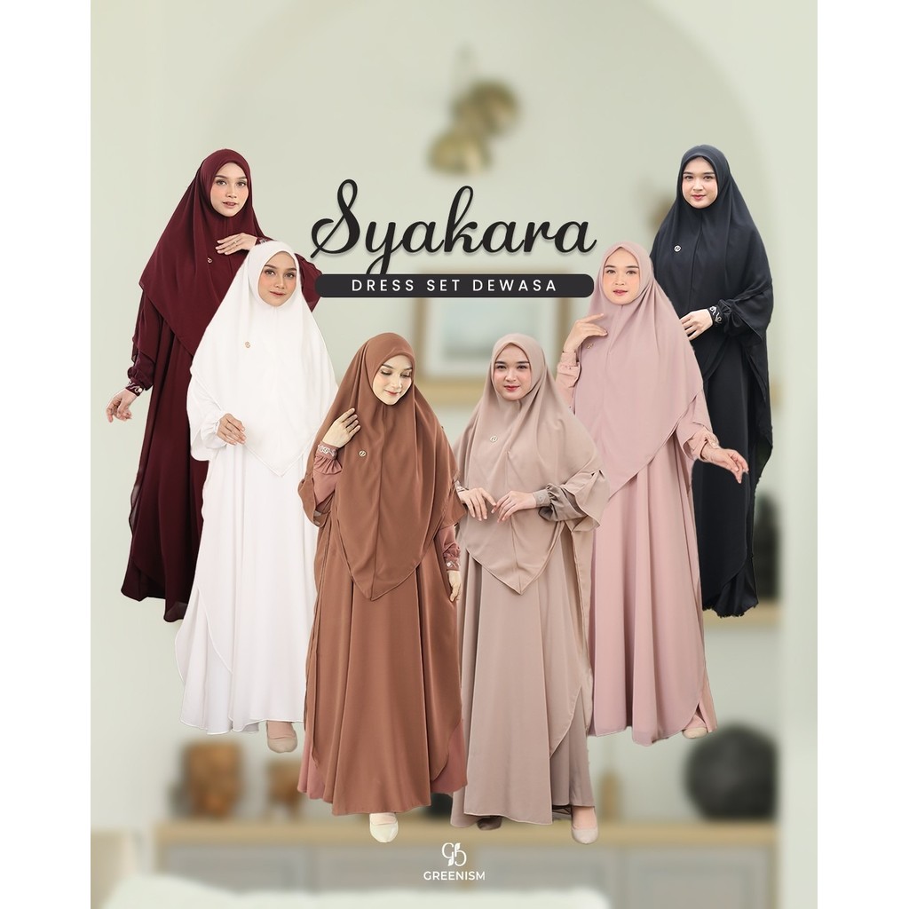 GREENISM - SYAKARA DRESS DEWASA NEW PRICE I READY STOCK