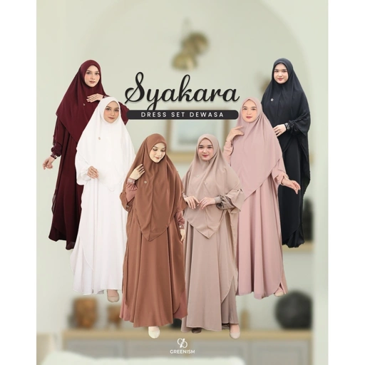 Image of GREENISM - SYAKARA DRESS DEWASA NEW PRICE I READY STOCK