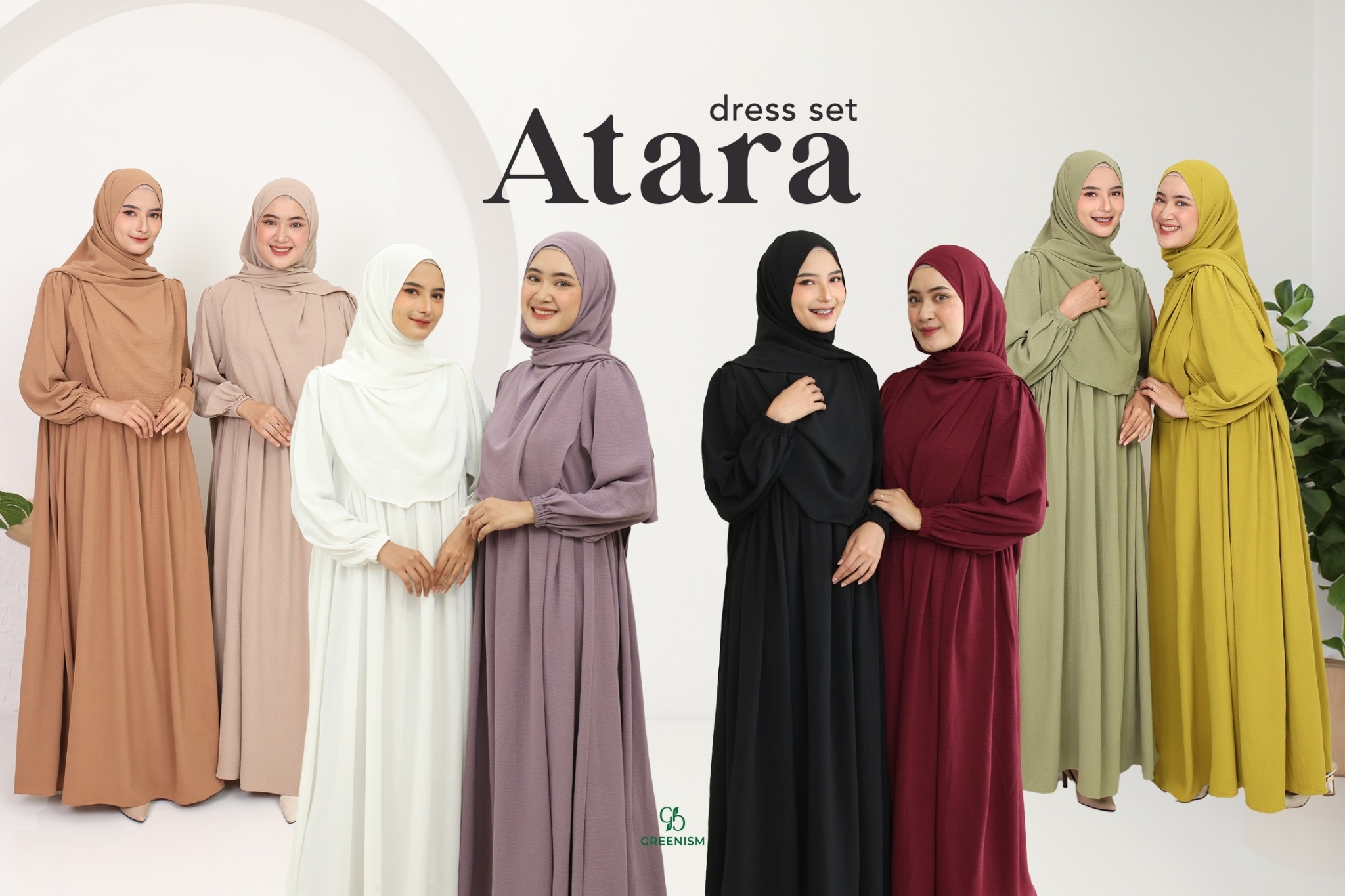 GREENISM - Atara Dress | Busui friendly Gamis Daily