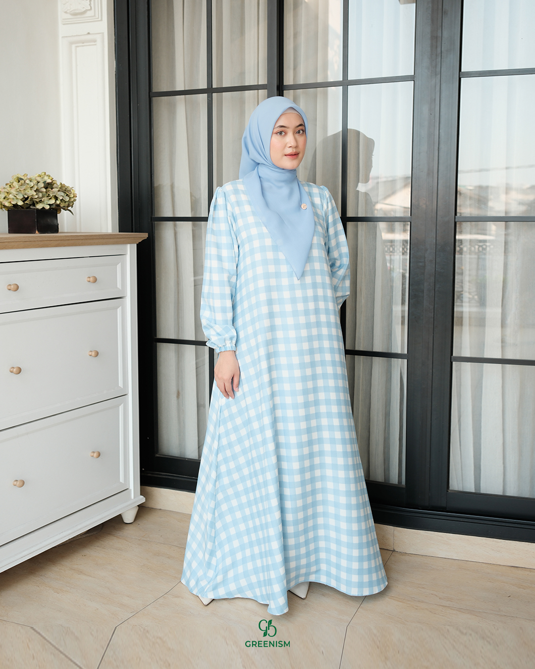 GREENISM - Mika Dress  | Busui friendly Gamis Daily