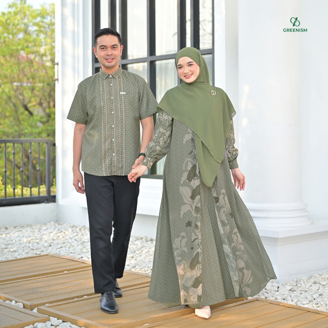 Greenism | Ready Stock | Senada Selaras Koko Dewasa Lengan Pendek | All Color | Sarimbit Terbaru Lebaran 2027