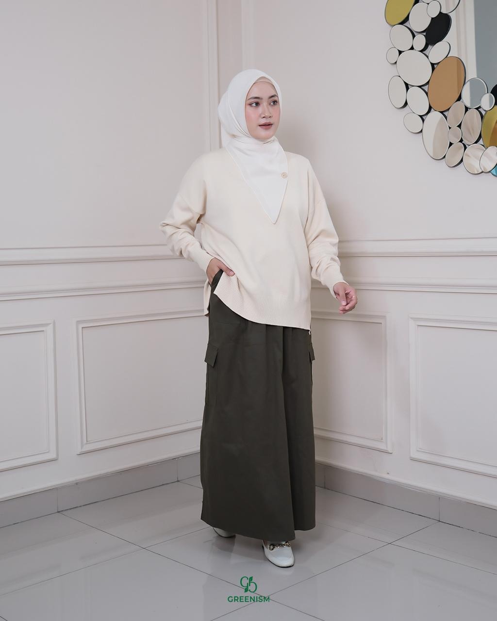 GREENISM - AYAZA SKIRT | READY STOK