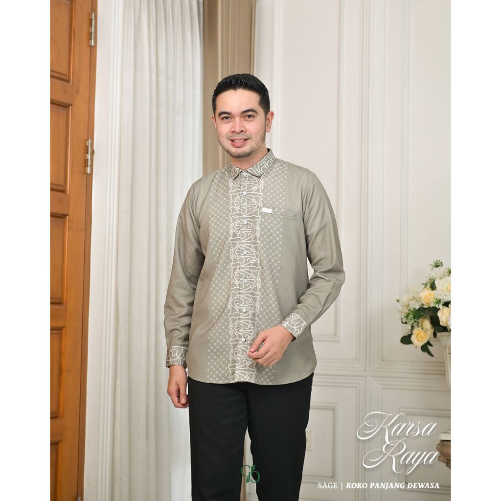 GREENISM - Karsa Raya Koko Dewasa Lengan Panjang | All Color | Ready Stock | Lebaran 2026 Model Koko Terbaru | Baju Atasan