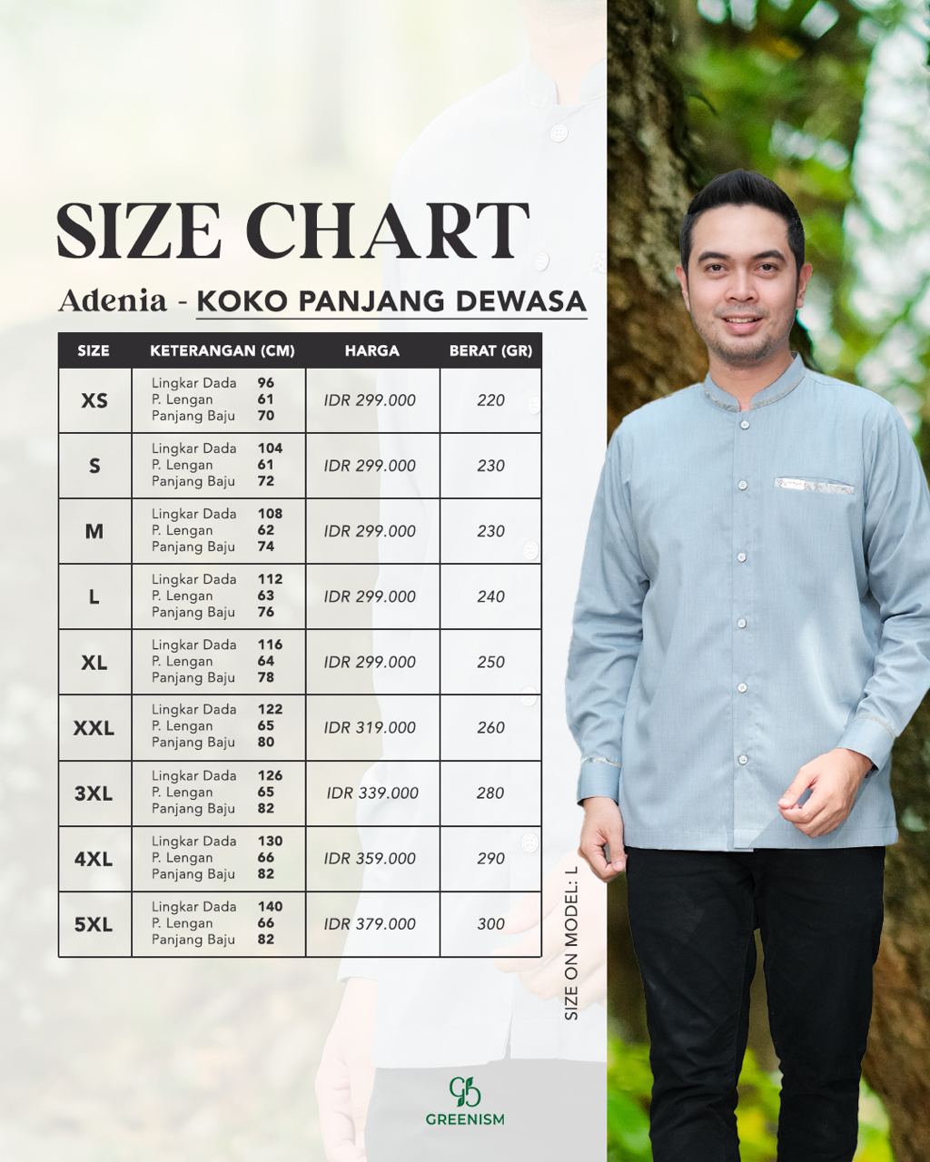 GREENISM - ADENIA KOKO DEWASA PANJANG I READY STOCK