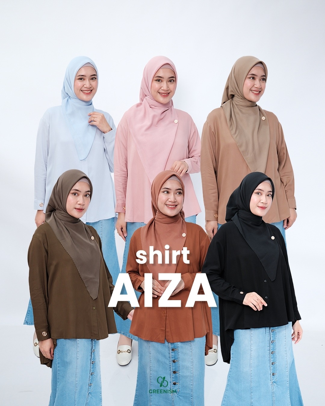 GREENISM - AIZA SHIRT KATUN RAYON