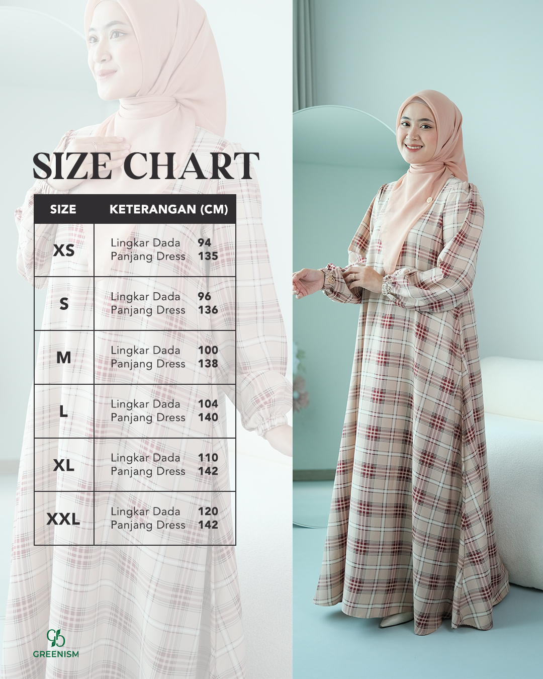 GREENISM - Frisyi Dress Syakila  | Busui friendly Gamis Daily