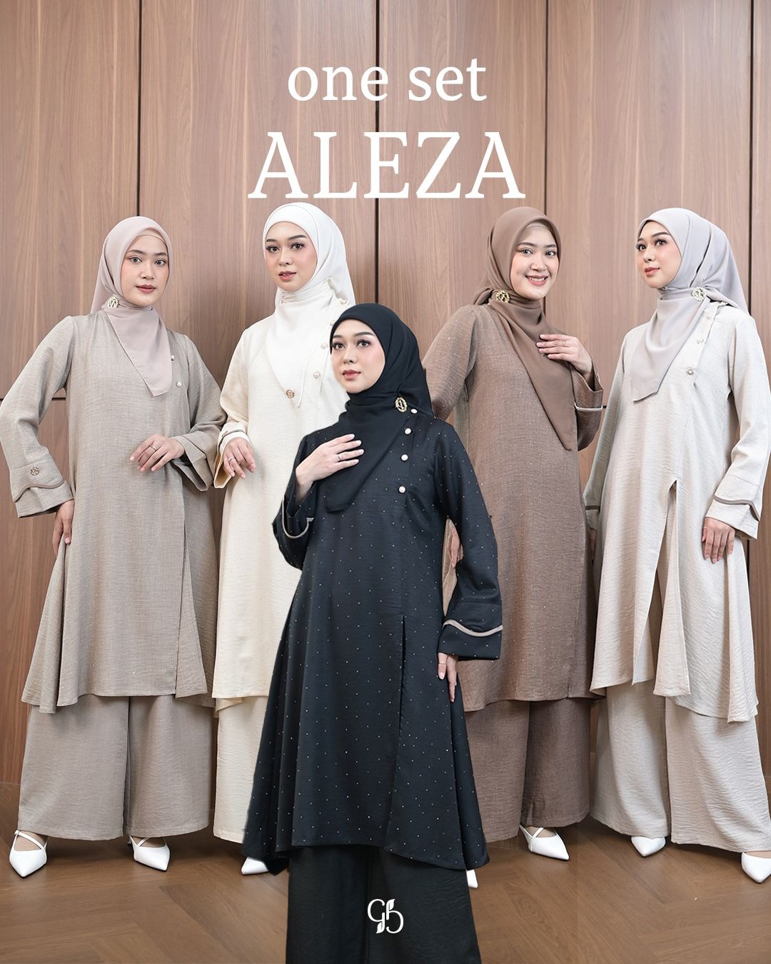 GREENISM - Aleza Oneset | Setelan Celana Tunik Kekinian