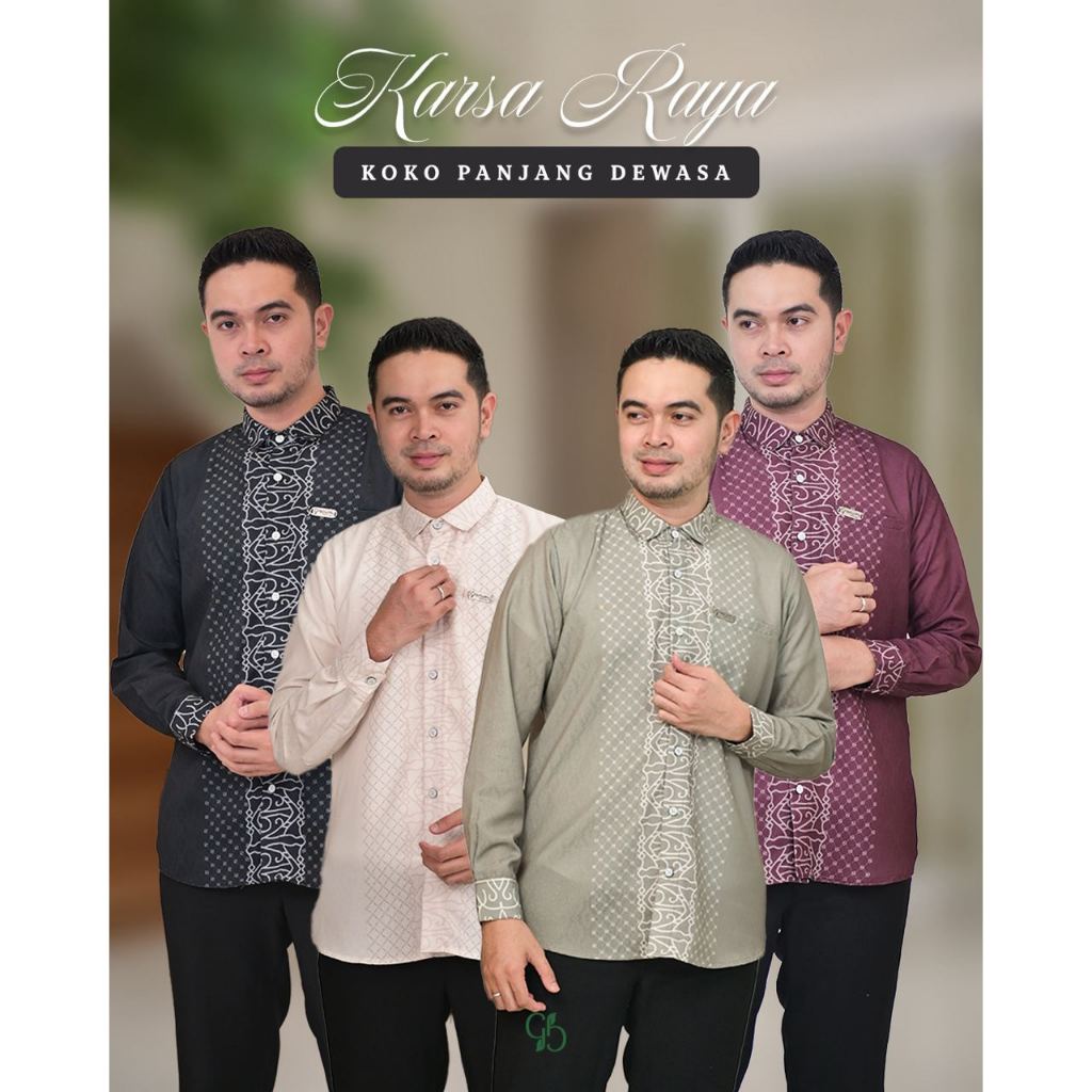 GREENISM - Karsa Raya Koko Dewasa Lengan Panjang | All Color | Ready Stock | Lebaran 2026 Model Koko Terbaru | Baju Atasan