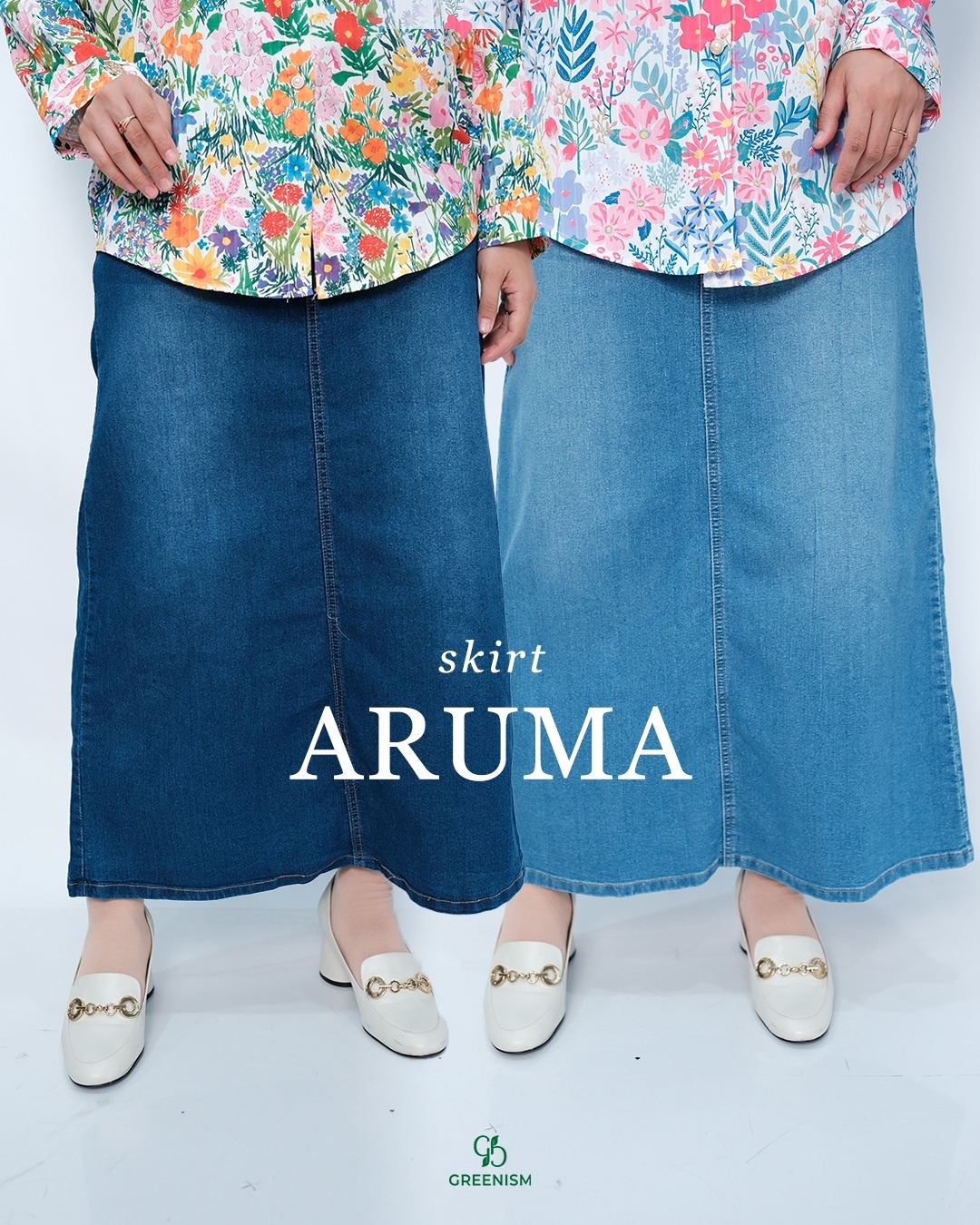 GREENISM - ARUMA SKIRT JEANS