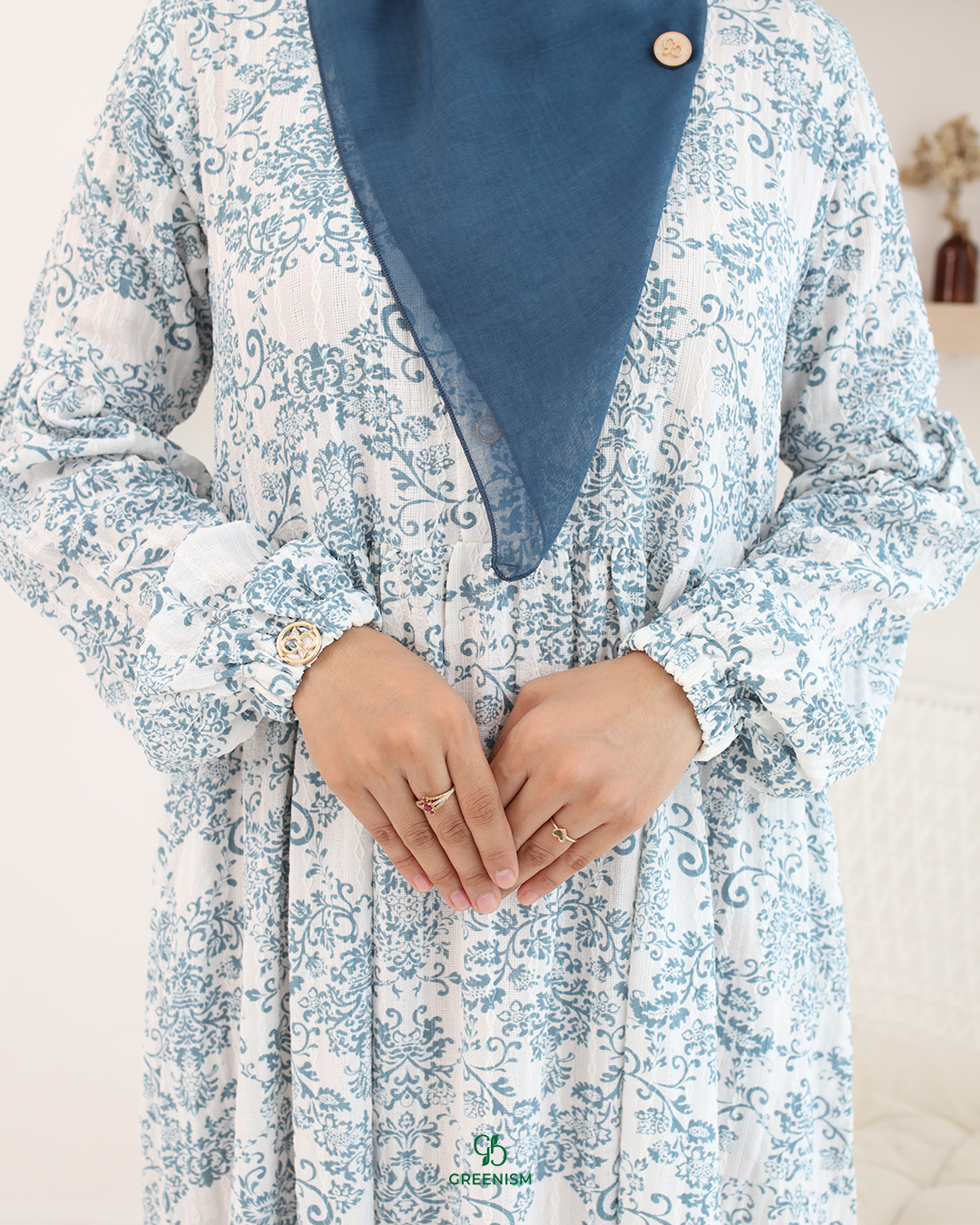 GREENISM - Shakela Dress Ceya Korean | Busui friendly Gamis Daily