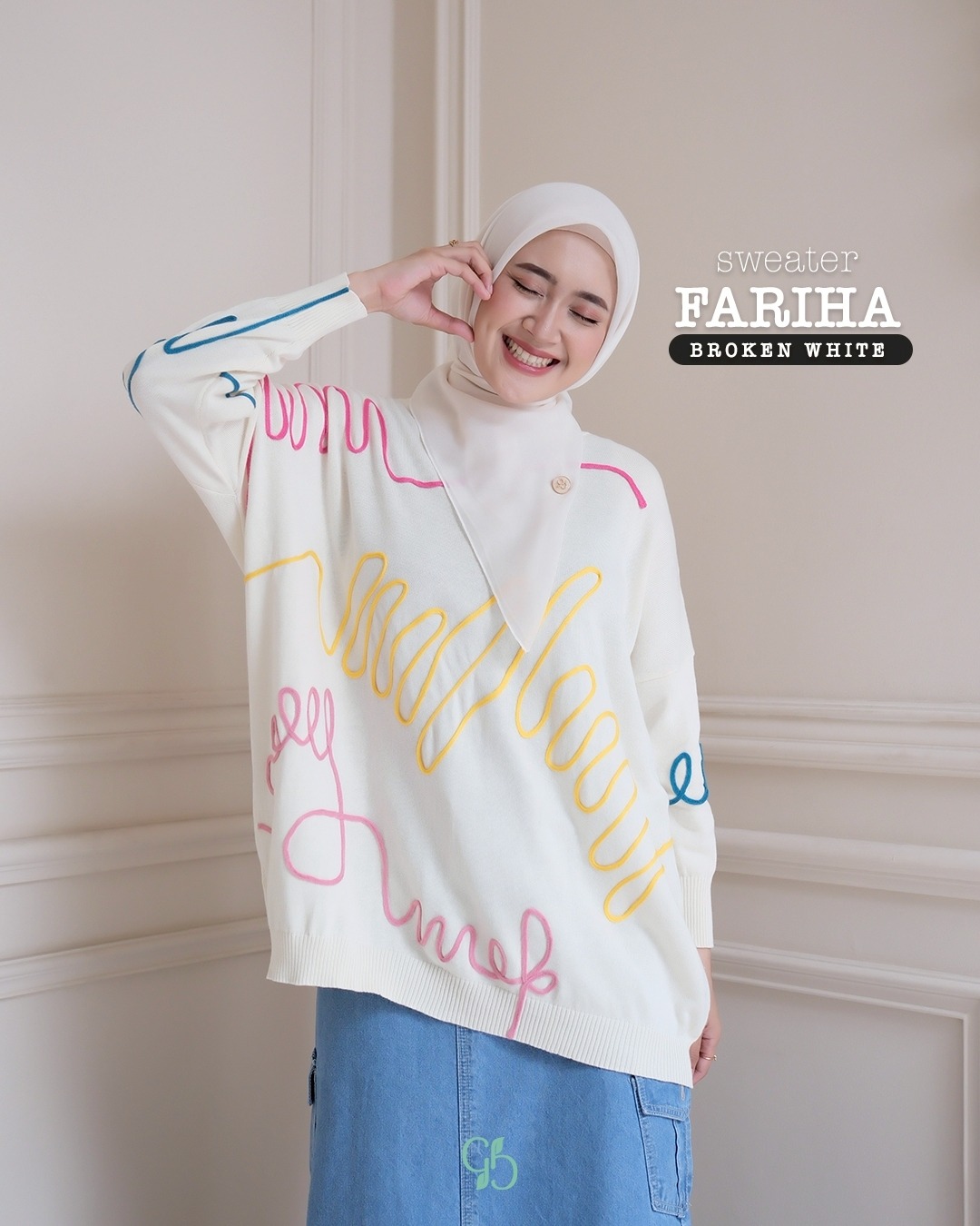GREENISM - FARIHA SWEATER I READY STOCK
